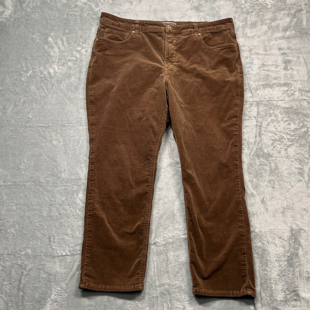 KUT from‎ the Kloth Rachael Fab Ab Mom Jean Women 16P Brown Corduroy High Rise